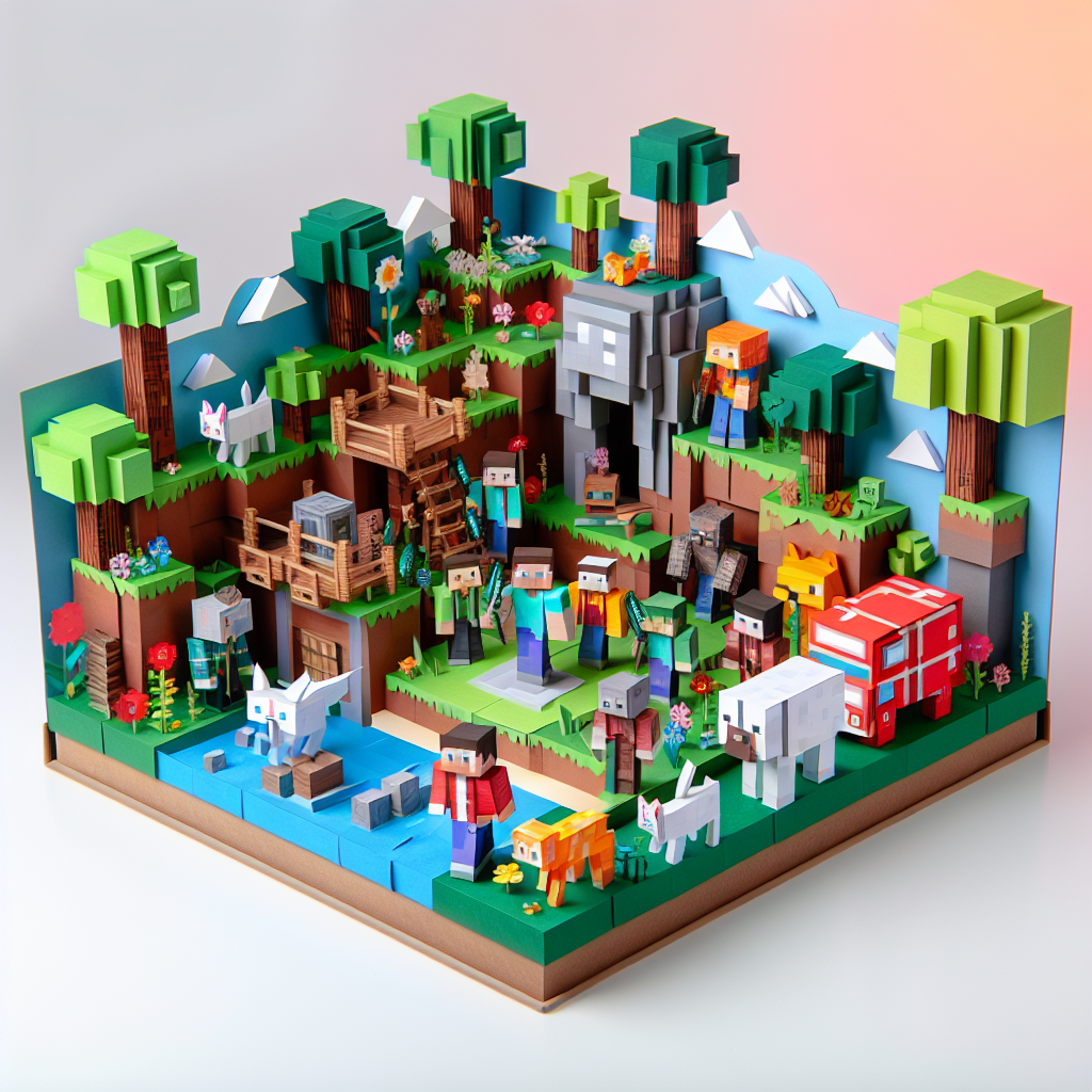 Ide Kerajinan Kertas Kreatif untuk Penggemar Minecraft